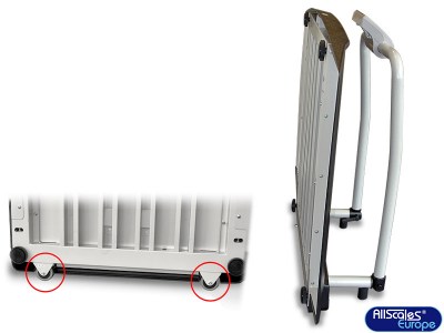 ASMD-WHS1 Kerekes szék mérleg kapaszkodóval