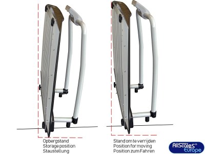 ASMD-WHS3 Kerekes szék mérleg kapaszkodóval