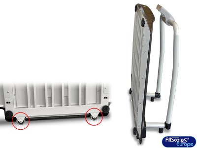 ASMD-WHS3 Kerekes szék mérleg kapaszkodóval