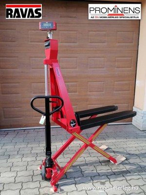 RAVAS Ergo-scissor-lift-3200 ollós kézi mérleges raklapemelő békamérleg megnövelt emelő magassággal