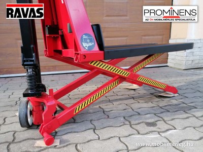 RAVAS Ergo-scissor-lift-3200 ollós kézi mérleges raklapemelő békamérleg megnövelt emelő magassággal