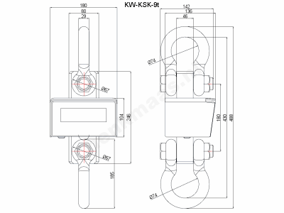 KW-KSK - típusú darumérleg