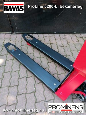 RAVAS ProLine 5200-Li - mérleges raklapemelő, békamérleg, mérleges béka